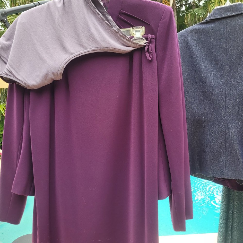 Anne Klein Purple/Mauve Classic Suit - Picture 4 of 5